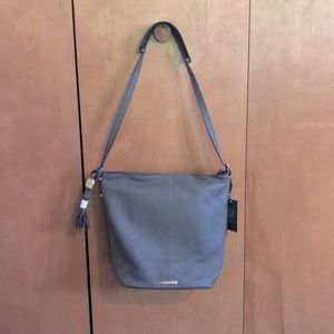 Vince Camuto Taupe Grey Leather Purse